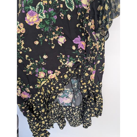 For Love & Lemons Ross Long-sleeve Midi Dress Size XS October Floral #2D455 - Picture 7 of 13
